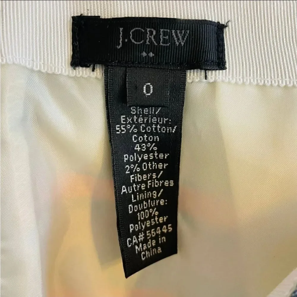 J CREW Striped Metallic Skirt